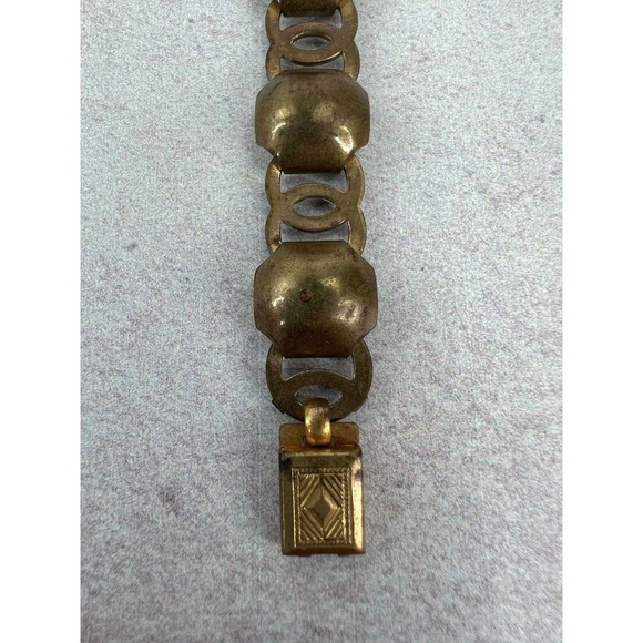 Women's Fashion‎ Jewelry Exquisite Gold Bronze-Tone Chain Link Bracelet - 19.5" - Picture 7 of 13